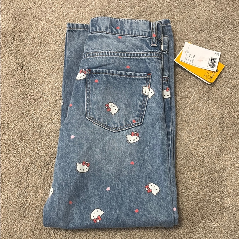 Hello Kitty Blue Jeans with Pink Accents